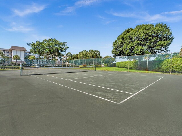 view of tennis court