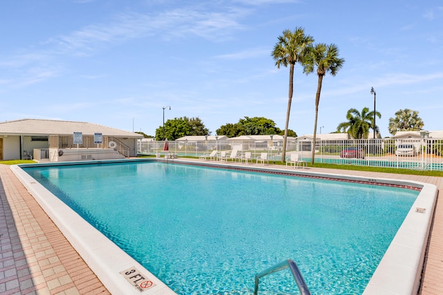 view of pool