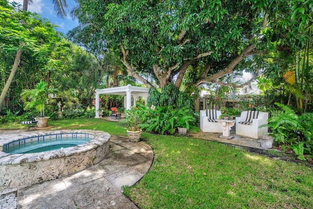 view of yard with a patio