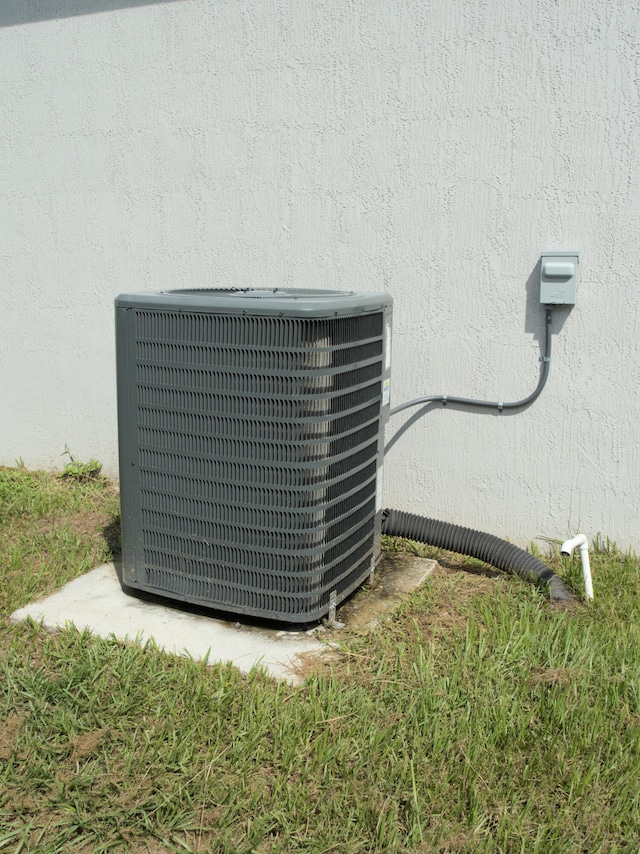 exterior details featuring central AC unit