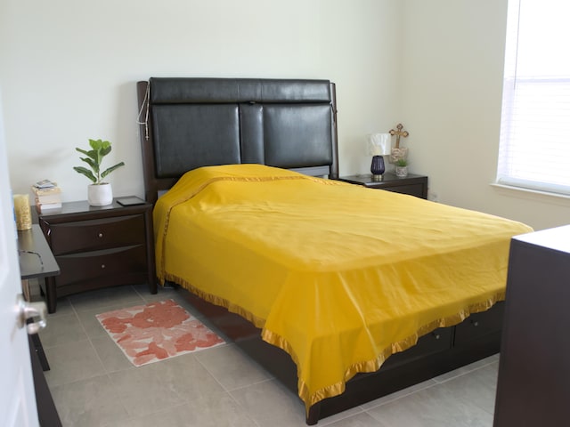 view of tiled bedroom