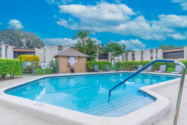 view of pool