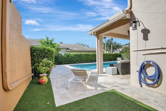 view of pool with a patio area