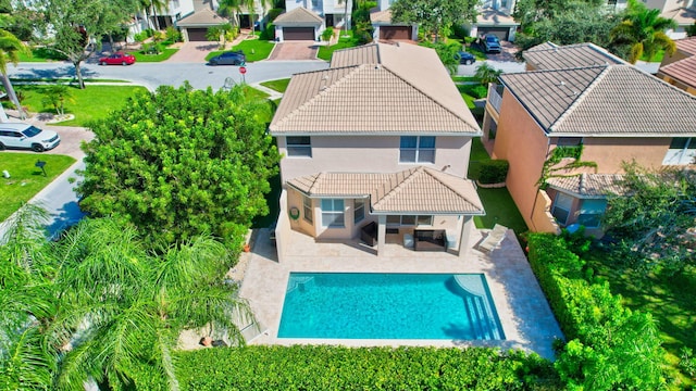 rear view of property with a patio