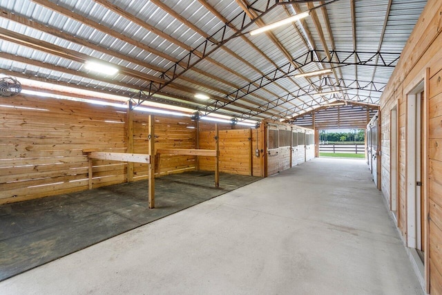 view of horse barn