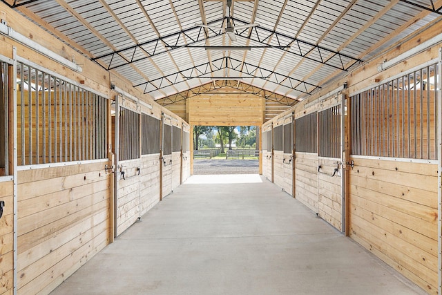 view of horse barn