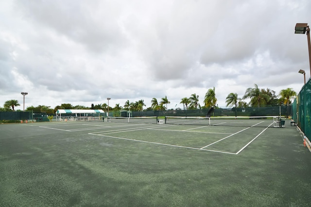 view of tennis court