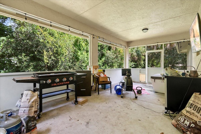 view of sunroom