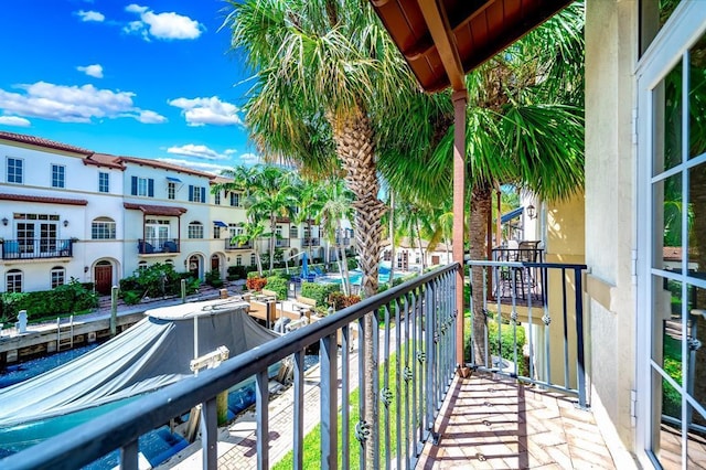 view of balcony