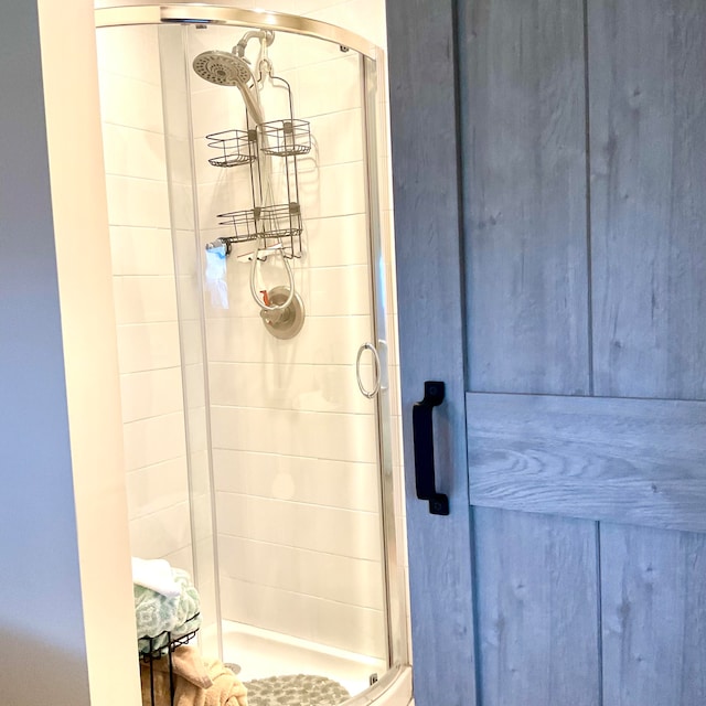 bathroom with walk in shower