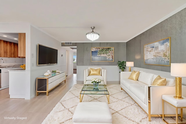 2006 Exeter A, Boca Raton, FL 33434 - living area featuring light wood finished floors