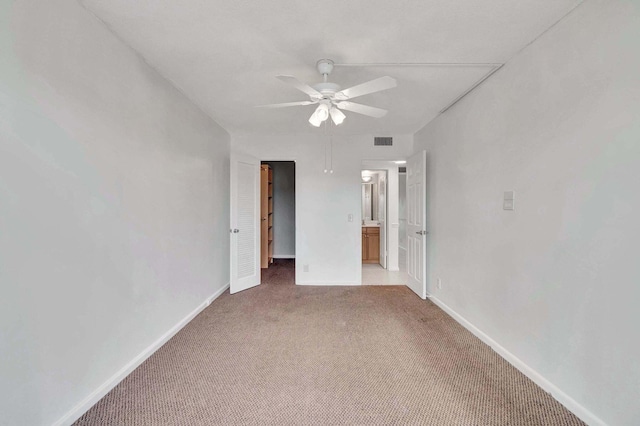 2006 Exeter A, Boca Raton, FL 33434 - spare room with ceiling fan, carpet floors, and baseboards