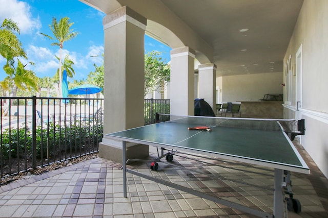 view of game room