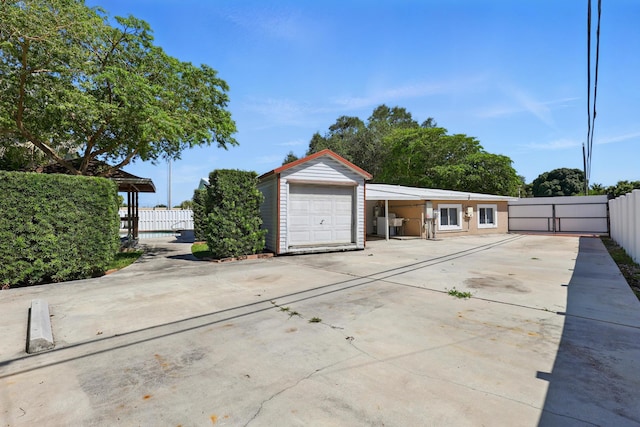 exterior space with fence