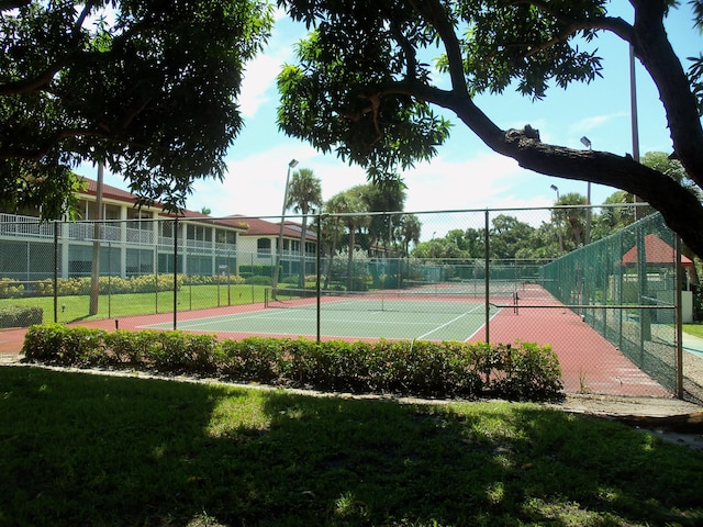 view of tennis court