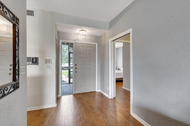 entryway featuring wood-type flooring