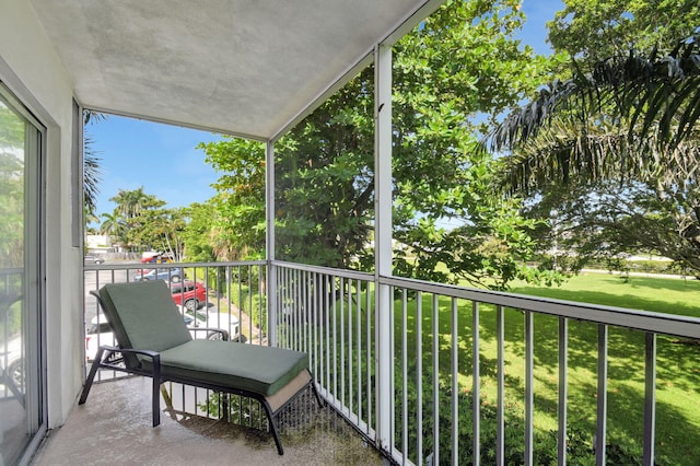 view of balcony