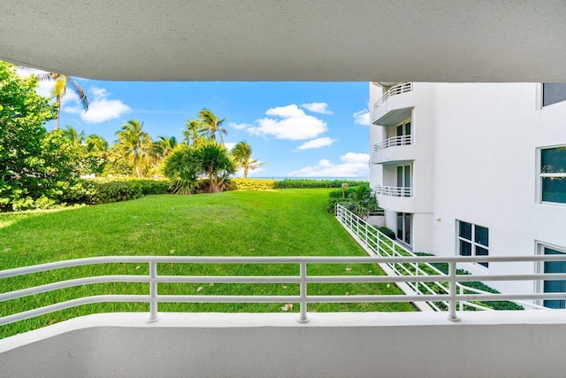 exterior space with a balcony