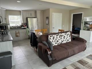 view of tiled living room