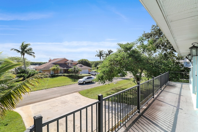 view of balcony