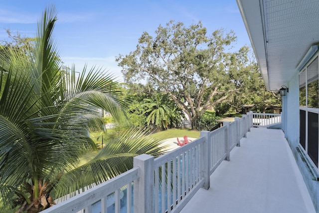 view of balcony