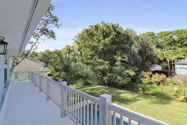 view of balcony