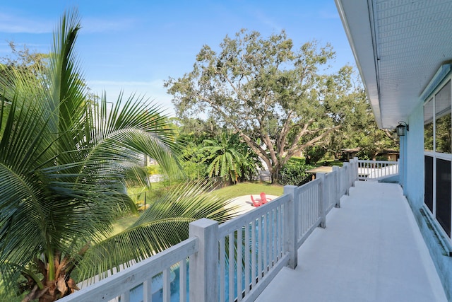 view of balcony