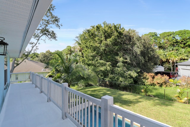 view of balcony