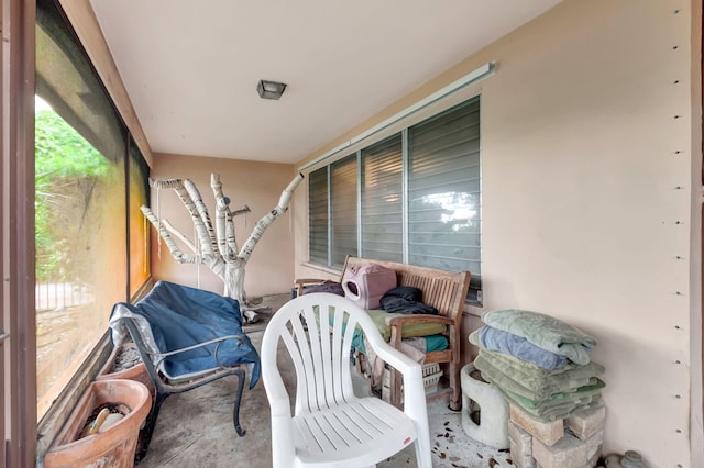 view of sunroom