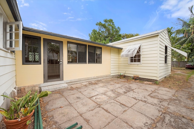 back of house featuring a patio