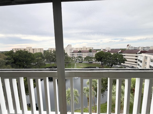 view of water feature