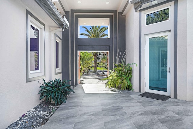 6595 NW 32nd Ter, Boca Raton, FL 33496 - property entrance featuring stucco siding