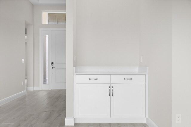 interior space featuring light hardwood / wood-style flooring