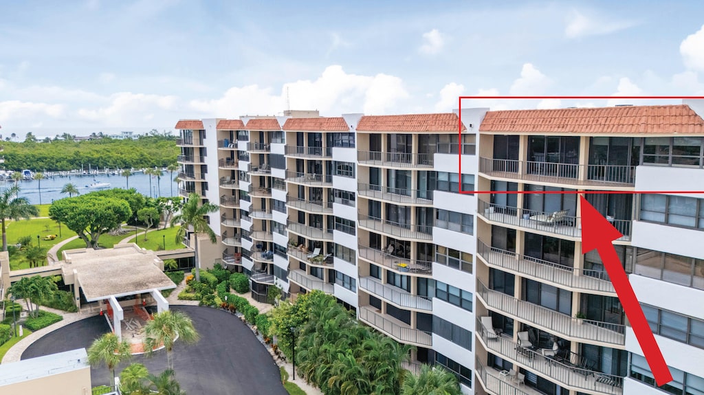 859 Jeffery St Unit 804, Boca Raton, FL 33487 - view of building exterior featuring a water view