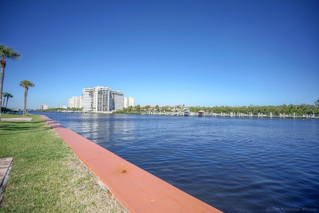 view of water feature