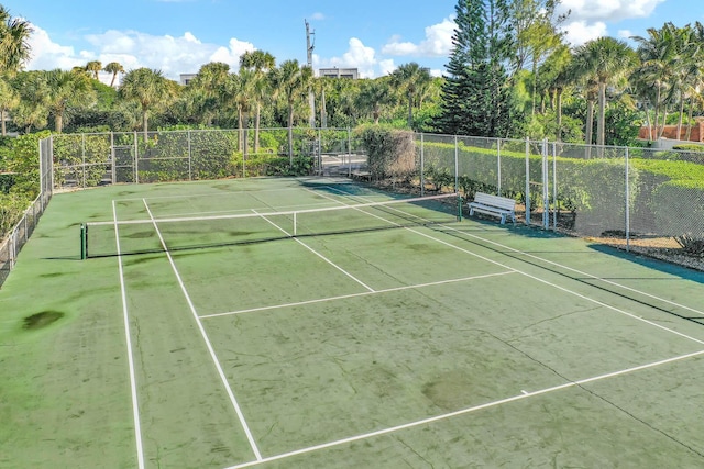 view of tennis court