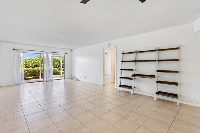 view of tiled empty room