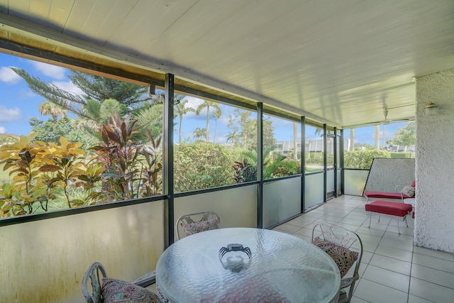 sunroom featuring a wealth of natural light