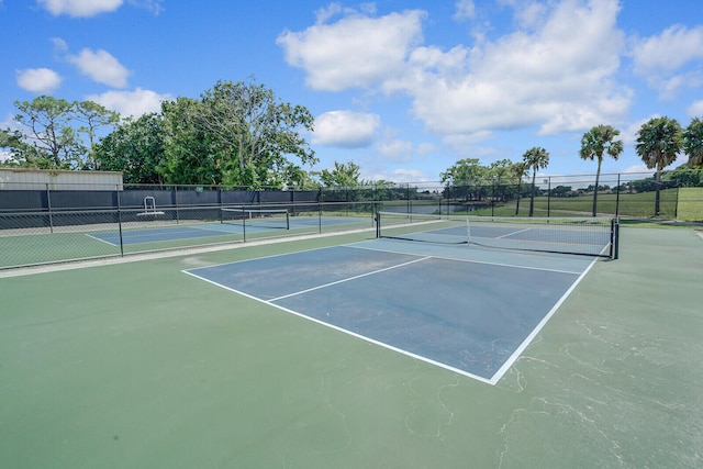 view of tennis court