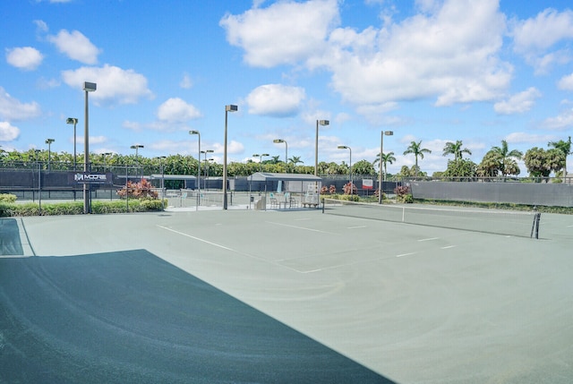 view of tennis court