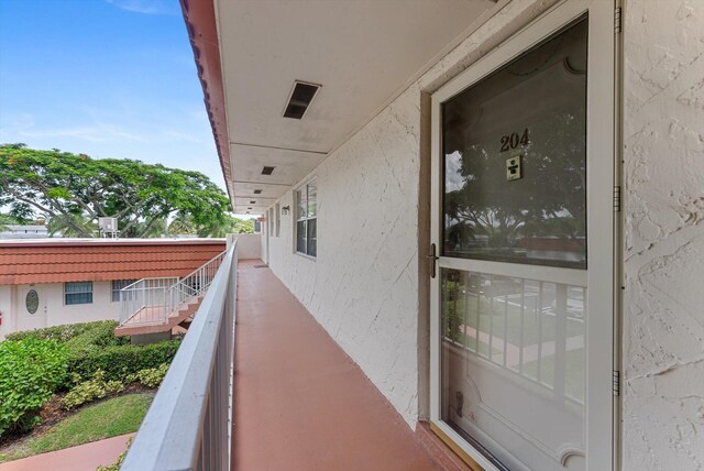 view of balcony