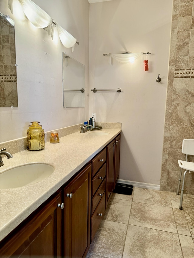 bathroom with vanity