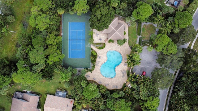 birds eye view of property