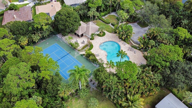 birds eye view of property