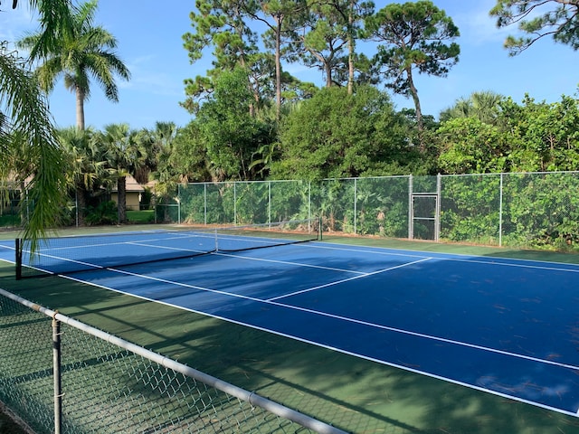 view of tennis court