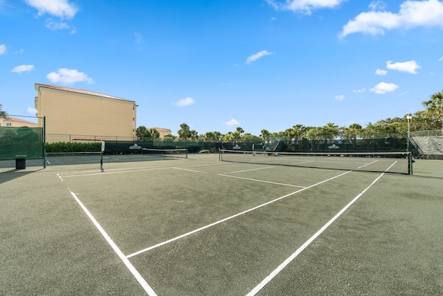 view of tennis court