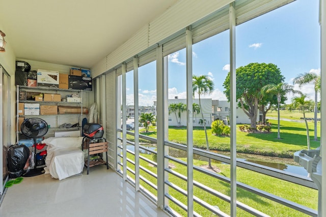 view of sunroom