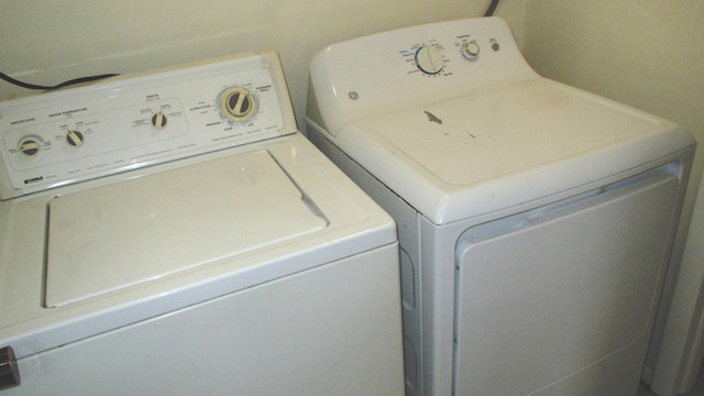 laundry area featuring separate washer and dryer