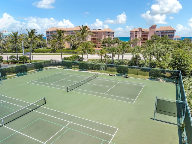 view of tennis court