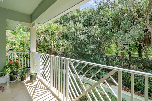 view of balcony